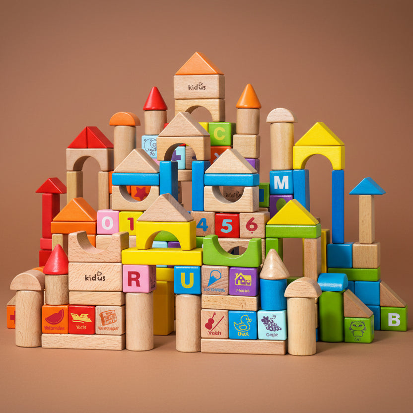 Kidus 100‑Piece Puzzle Brick Box